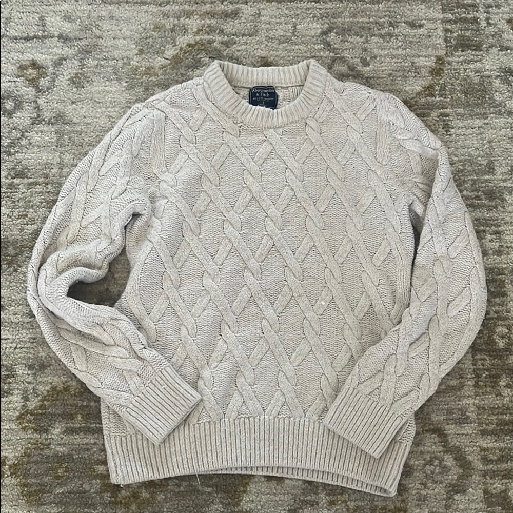 Cable Knit Cream Sweater